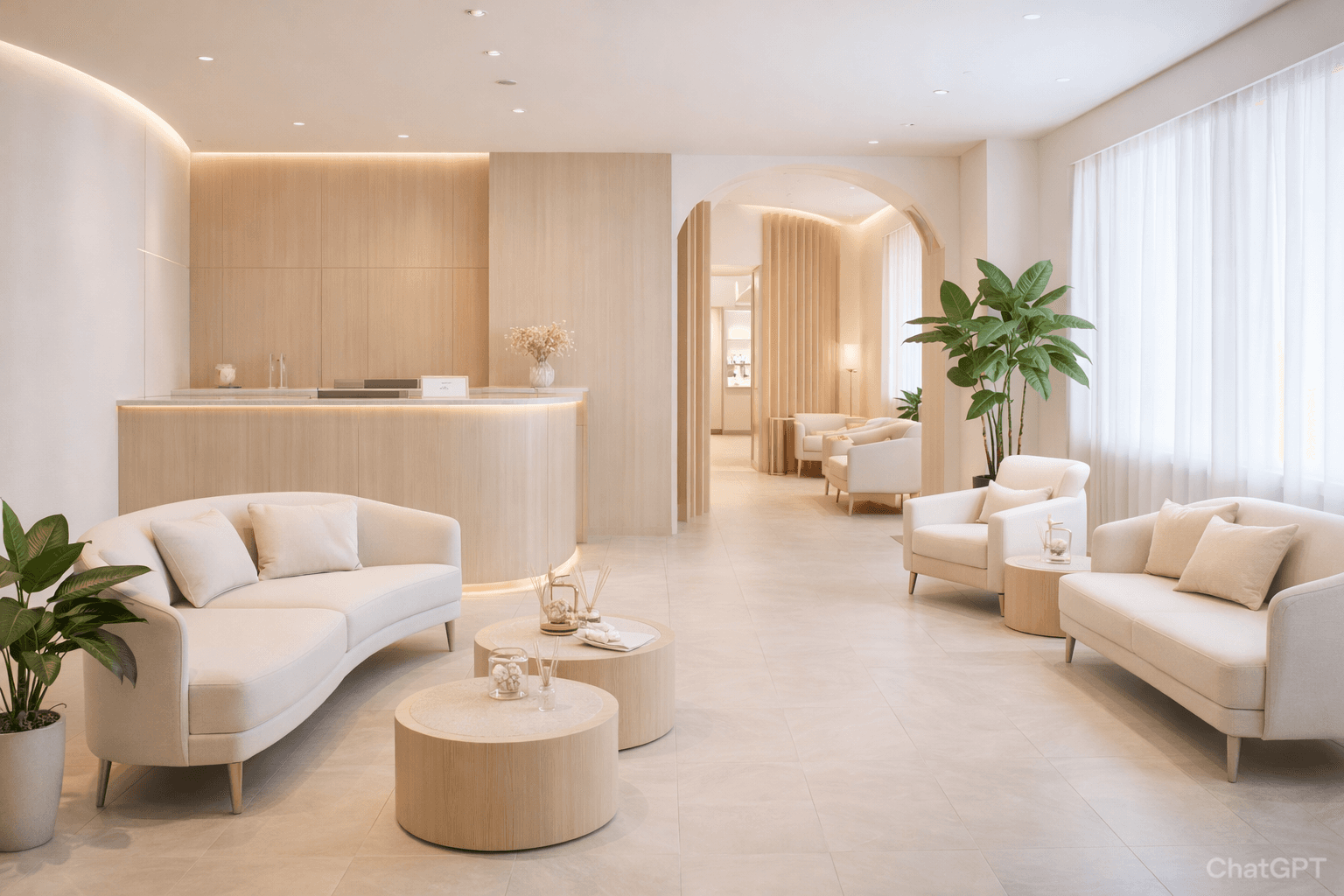Modern Korean aesthetic clinic interior